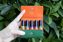 Load image into Gallery viewer, Essential Oil Pouch with Silver Brooch (Genuine Leather)