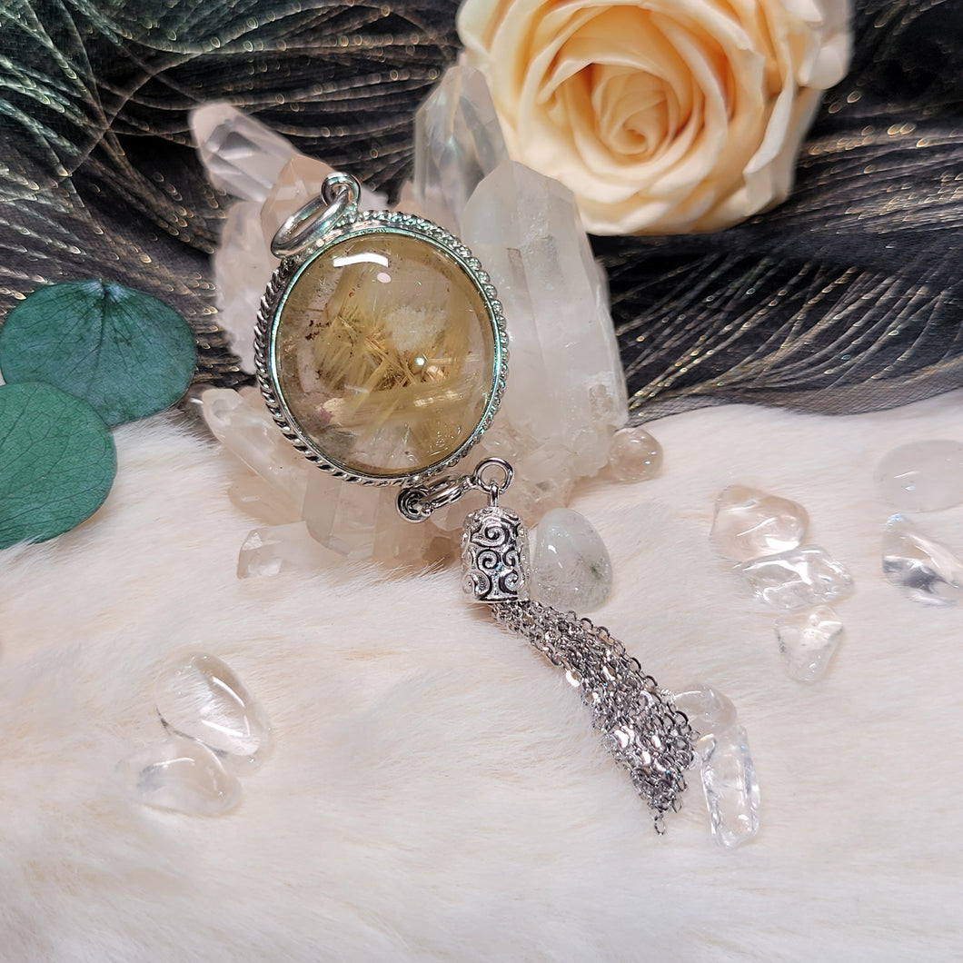 0954 蝴蝶發S925純銀吊墜