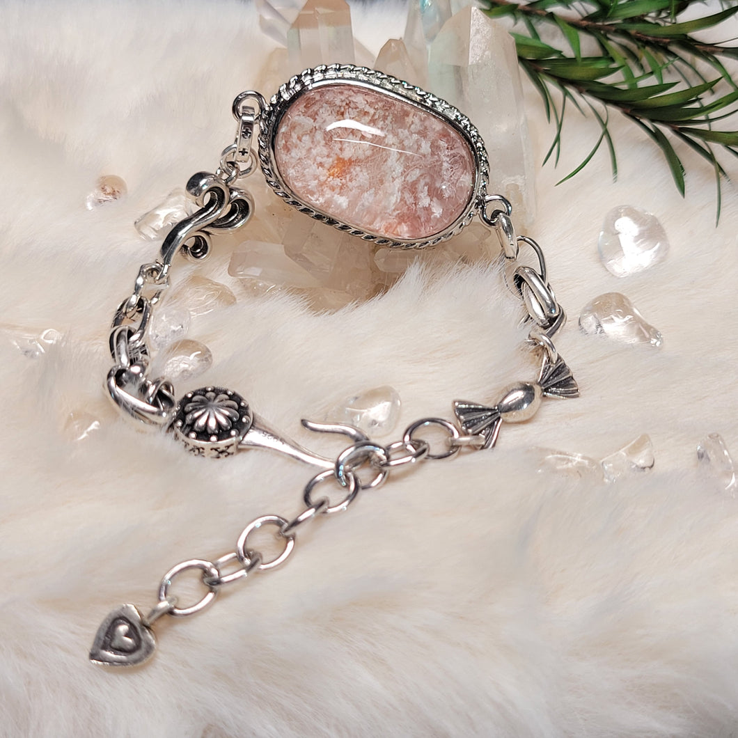 0906 粉幽靈S925純銀設計款手鏈