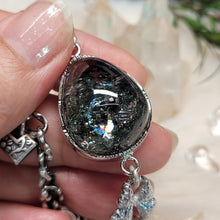 Load image into Gallery viewer, 0907 綠幽靈爆彩彩虹S925純銀設計款手鏈
