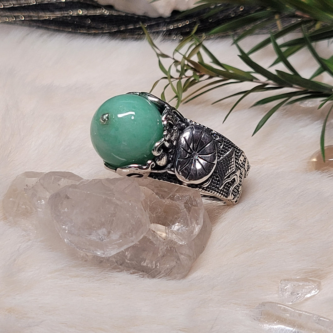 0830 翡翠S925純銀戒指（不限指圍）