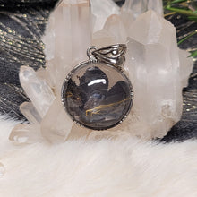 Load image into Gallery viewer, 0984 黑雲母S925純銀吊墜
