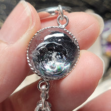 Load image into Gallery viewer, 0924 黑雲母玫瑰花S925純銀設計款手鏈
