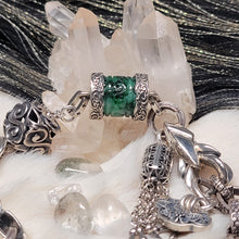 Load image into Gallery viewer, 0935 花青翡翠桶珠S925純銀設計款手鏈
