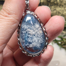 Load image into Gallery viewer, 1015 藍線晶中晶S925純銀吊墜
