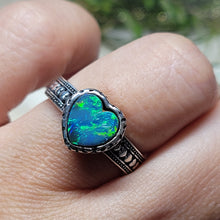 Load image into Gallery viewer, 1143 澳洲澳宝S925純銀戒指（不限指圍）
