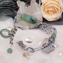 Load image into Gallery viewer, 1075 三彩翡翠S925純銀設計款手鏈
