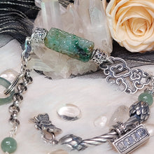 Load image into Gallery viewer, 1075 三彩翡翠S925純銀設計款手鏈
