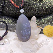 Load image into Gallery viewer, 1036 煙紫和田玉手编頸鏈
