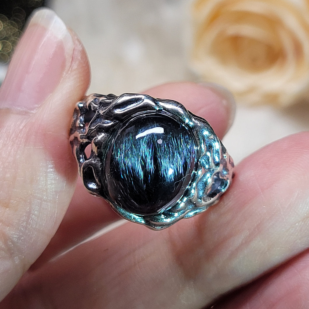 1158 黑銀肽S925純銀戒指（不限指圍）