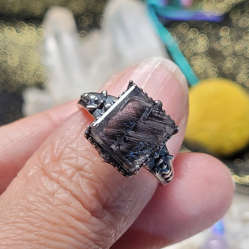 1167 黑銀肽S925純銀戒指（不限指圍）