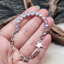 Load image into Gallery viewer, 0372 月光石S925純銀手鏈
