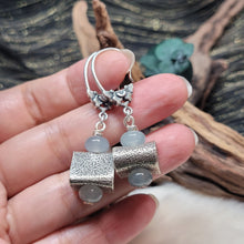 Load image into Gallery viewer, 0394 A貨翡翠冰翡翠925銀耳飾
