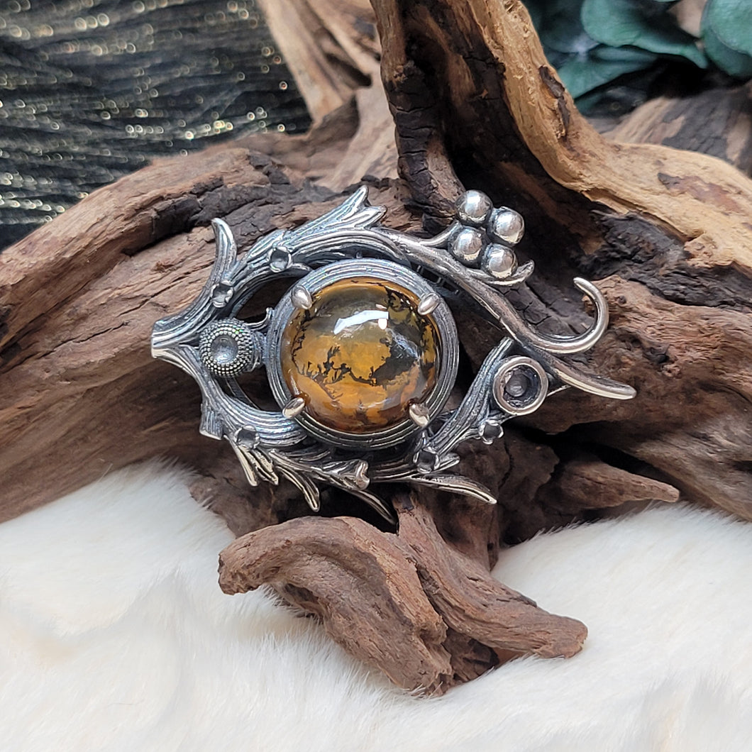 0333 膠花925銀吊墜