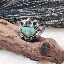 Load image into Gallery viewer, 0414 松石心心925銀吊墜
