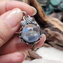 Load image into Gallery viewer, 0336 藍兔毛球球925銀吊墜
