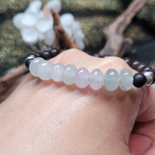 Load image into Gallery viewer, 0092 天然A貨翡翠冰翡珠珠沉香手串
