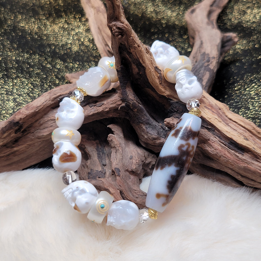 0750 五爪金龍屍陀林天珠手串