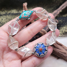 Load image into Gallery viewer, 1196 青金綠松石白水晶手串
