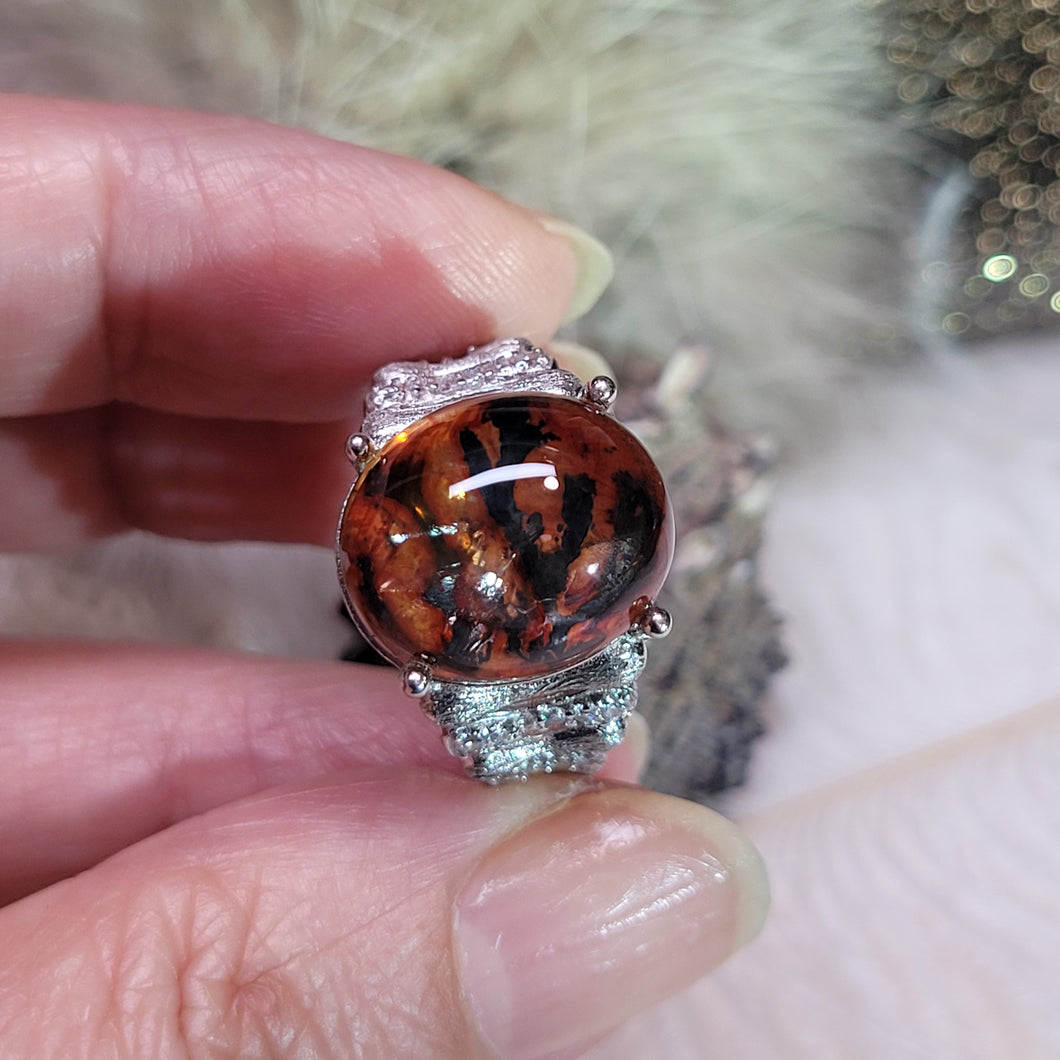 1148 錳鐵礦小樹戒指