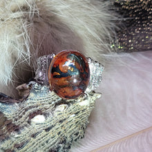 Load image into Gallery viewer, 1148 錳鐵礦小樹戒指
