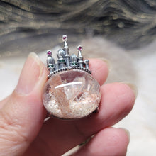 Load image into Gallery viewer, 1132 晶中晶城堡銀吊墜
