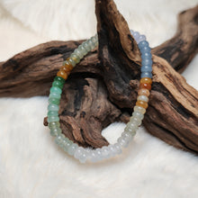 Load image into Gallery viewer, 1070 彩色漸進珠翡翠手串
