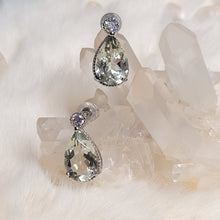 Load image into Gallery viewer, 0476 綠水晶S925純銀耳環
