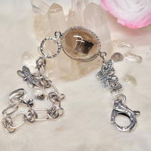 Load image into Gallery viewer, 0678 茶晶黃銅礦S925純銀設計款手鏈
