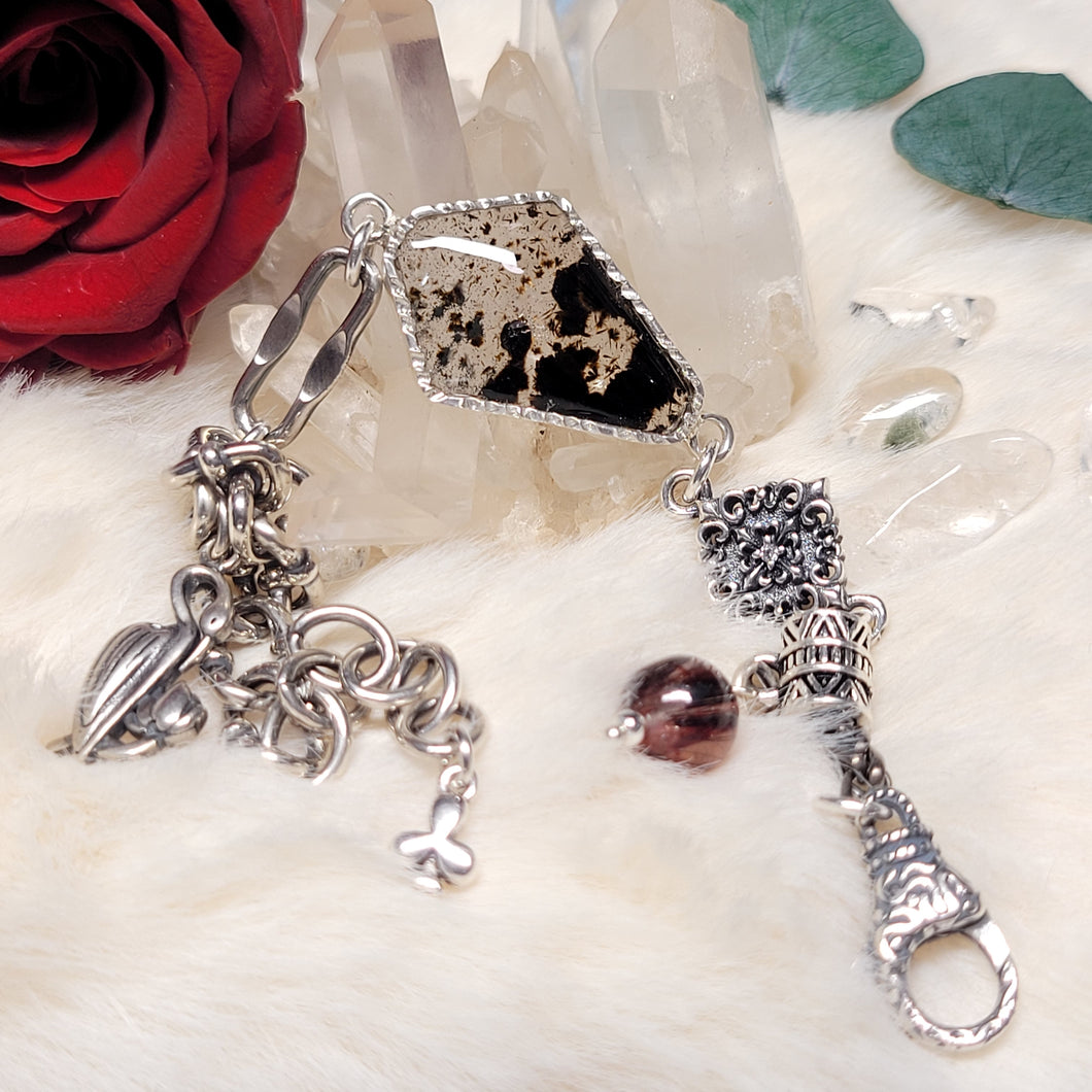 0710 針鐵礦S925純銀設計款手鏈