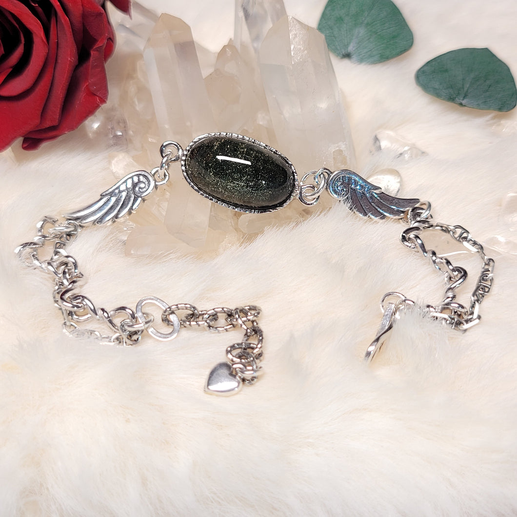 0715 金沙綠幽靈S925純銀設計款手鏈