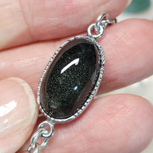 Load image into Gallery viewer, 0715 金沙綠幽靈S925純銀設計款手鏈
