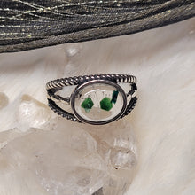 Load image into Gallery viewer, 0774 綠雲母S925純銀戒指（不限指圍）
