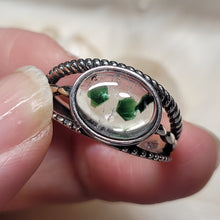 Load image into Gallery viewer, 0774 綠雲母S925純銀戒指（不限指圍）
