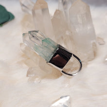 Load image into Gallery viewer, 0801 青幽靈金字塔原石雙尖設計款S925純銀吊墜
