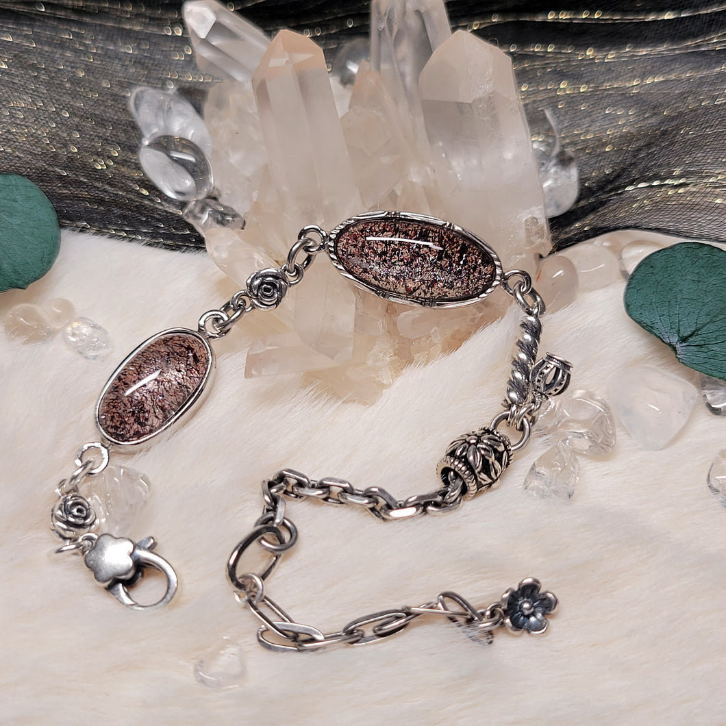 0738 煙花紫超七S925純銀設計款手鏈