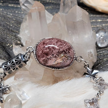 Load image into Gallery viewer, 0753 粉幽灵晶中晶S925純銀設計款手鏈
