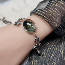 Load image into Gallery viewer, 0754 綠碧璽S925純銀設計款手鏈
