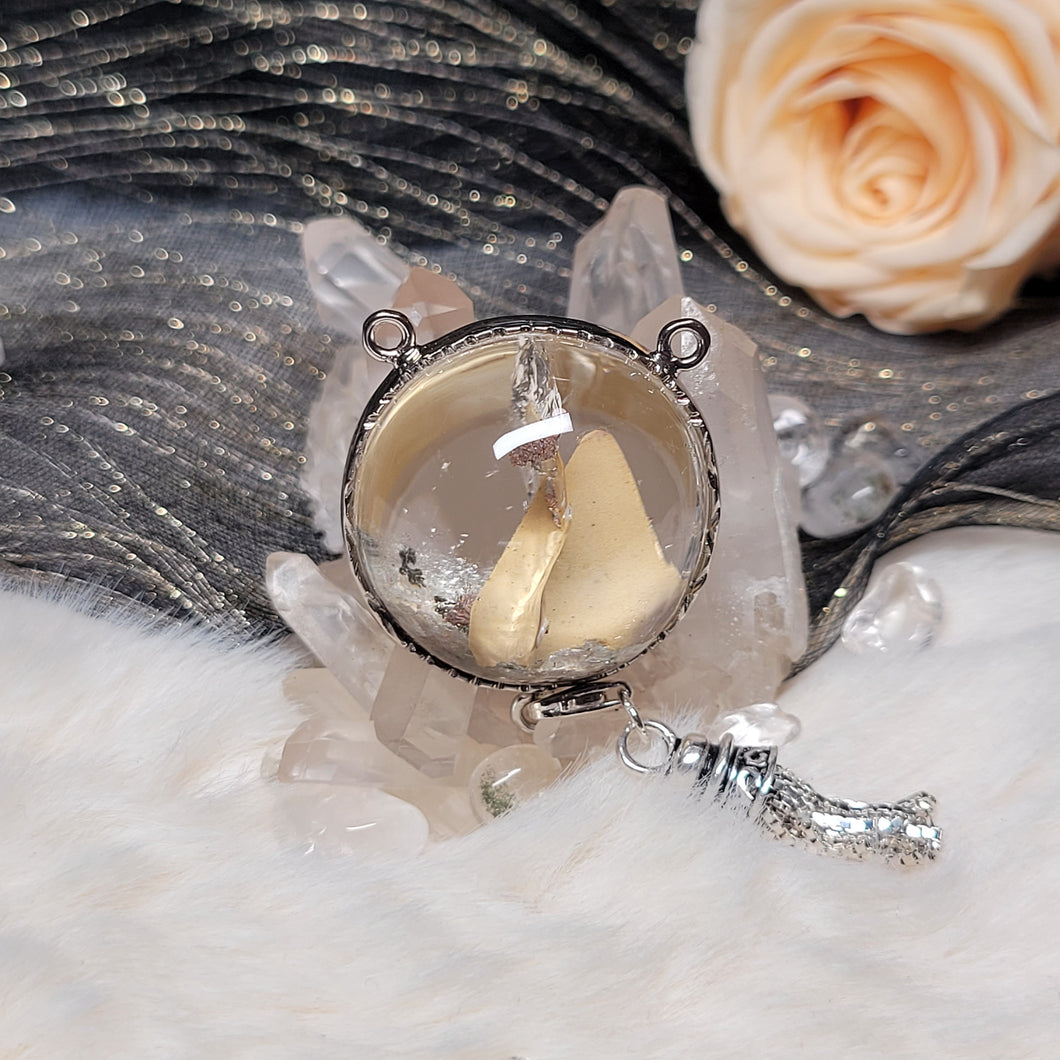 0724 金雲母金瓜子（一帆風順）S925純銀吊墜