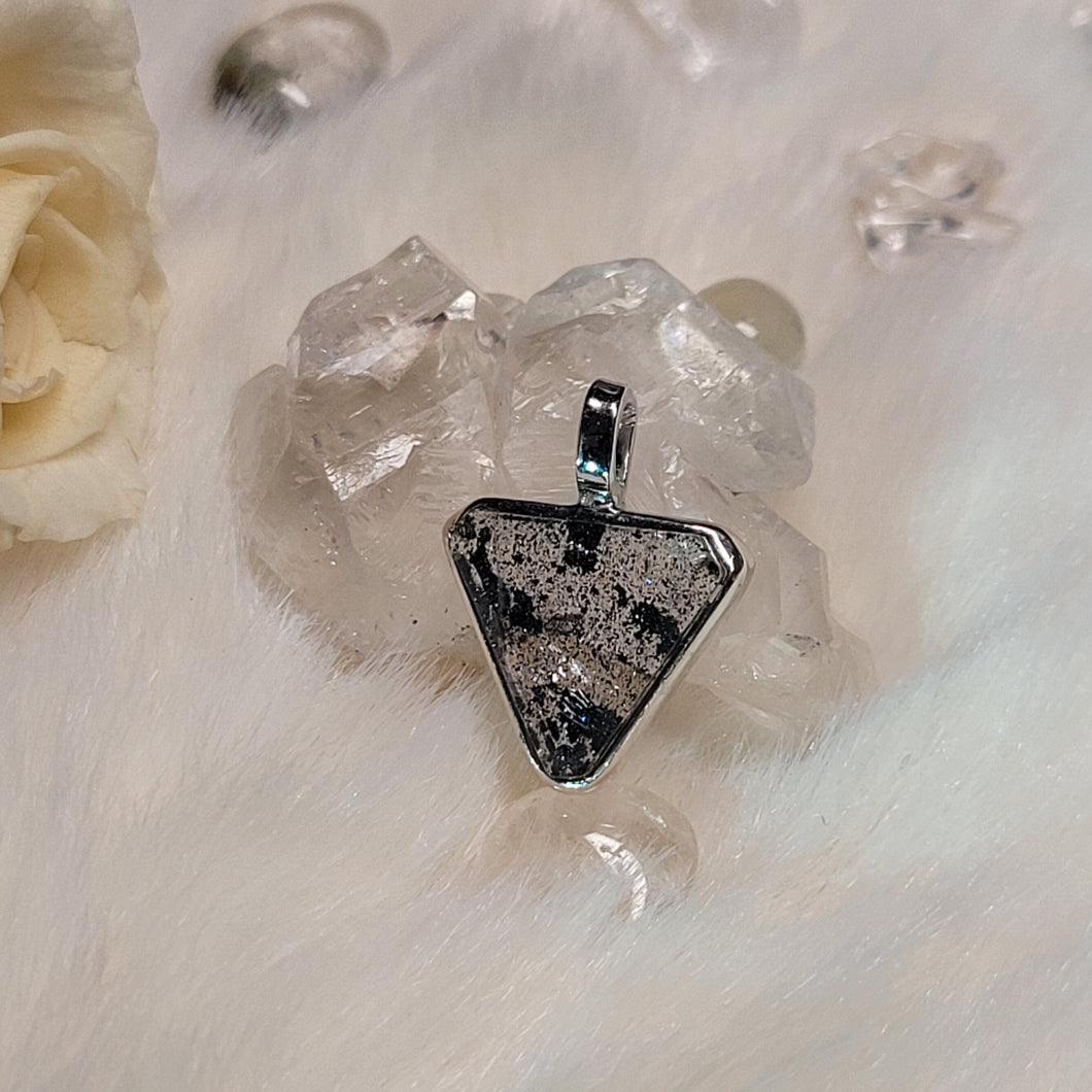 0220 藍礦S925純銀包邊吊墜