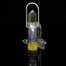 Load image into Gallery viewer, Lagoon Sunlight Rollerball Necklace Series - Citrine on Rain Forest Pattern
