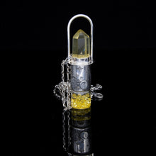 Load image into Gallery viewer, Lagoon Sunlight Rollerball Necklace Series - Citrine on Rain Forest Pattern
