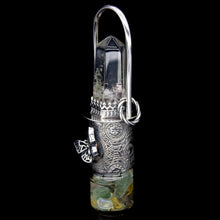 Load image into Gallery viewer, Lagoon Butterfly Rollerball Necklace Series - Phantom on Floral Pattern
